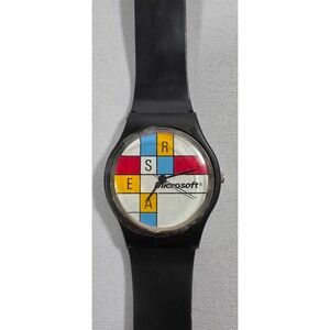 Vintage 1990 Microsoft RSEA Promotion Employee Watch - WORKS
